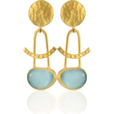 Kadir Jewellery 22 Ayar Altın Kaplama Vintage Küpe -El Işçiliği ve Hipoalerjenik Küpe