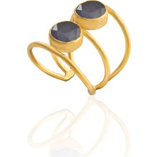 Kadir Jewellery 22 Ayar Altın Kaplama Kadın Zirkon Taşlı Yüzük