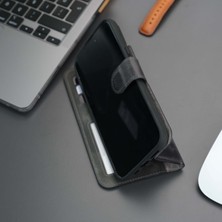 Toronata Mıknatıslı Ayrılabilir Cüzdanlı Gri Renk Kişiselleştirilebilir Apple iPhone 12 Mini Telefon Kılıfı
