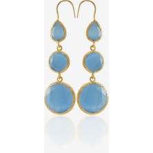 Kadir Jewellery 22 Ayar Altın Kaplama Kadın Sallantılı Küpe -El Işçiliği ve Hipoalerjenik Küpe