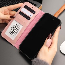 Toronata Mıknatıslı Ayrılabilir Cüzdanlı ve Magsafe Şarj Özellikli Pembe Renk Kişiselleştirilebilir Apple iPhone 16 Plus Telefon Kılıfı