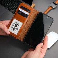 Toronata Mıknatıslı Ayrılabilir Cüzdanlı Rustic Taba Renk Kişiselleştirilebilir Apple iPhone 13 Telefon Kılıfı