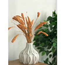 3D Yazıcı ile Üretilmiş Pla Mermer Desenli Vazo (16X16X15 Cm)
