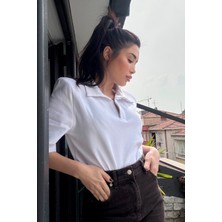 Premium Polo Yaka Kısa Kol Vatkalı Tişört