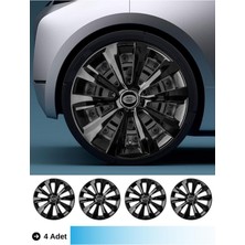 Toyota Verso 16 Inç Jant Kapağı Amblemli Piano Black (4-Adet) 214  MJDT-MB-12496