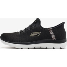 Skechers Summits - Leopard Chic Kadın Siyah Spor Ayakkabı 150275 Bkmt