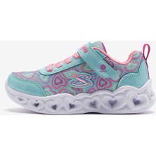 Skechers Heart Lights - Boogie Love Büyük Kız Çocuk Yeşil Işıklı Spor Ayakkabı 303257L Mtmt