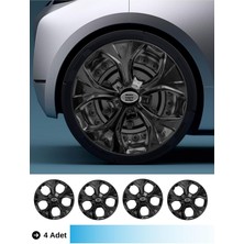Honda 13 Inç Jant Kapağı Amblemli Piano Black (4-Adet) 210  MJDT-MB-427