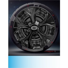 Honda 13 Inç Jant Kapağı Amblemli Piano Black (4-Adet) 210  MJDT-MB-427