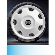 Kia Carens 14 Inç Jant Kapağı Amblemli Gri (4-Adet) 158  MJDT-MB-2401