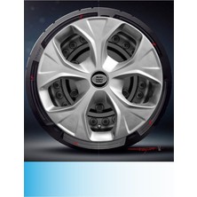 Peugeot Expert 15 Inç Jant Kapağı Amblemli Gri (4-Adet) 113  MJDT-MB-12631