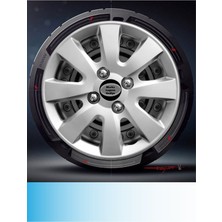 Kia Rio 14 Inç Jant Kapağı Amblemli Gri (4-Adet) 137  MJDT-MB-10421