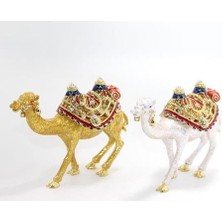 Akıllı Durak Swarovski Taşlı Tekli Deve Figürü Model 8