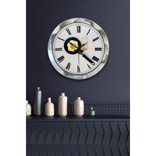 TeknoTrust Çok Renkli Geometrik Metal Mutfak Duvar Saati, 36 cm, şık ve kullanışlı tasarım