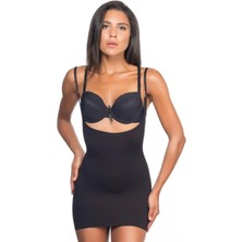 Modlive Siyah Emay 5043 Göğsü Açık Masajlı Korse