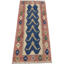 Kilim Antik El Dokuma Yün Mini Yolluk Batı Anadolu Kilimi 0094 - Vintage - Çok Renkli