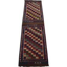 Kilim Antik El Dokuma Yün Yolluk Konya Çumra Kilimi 0114 - Antika - Çok Renkli