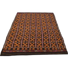 Kilim Antik El Dokuması Yün Cecim Karapınar Yörük Kilimi 0107 - Yeni - Çok Renkli