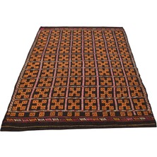 Kilim Antik El Dokuması Yün Cecim Karapınar Yörük Kilimi 0107 - Yeni - Çok Renkli