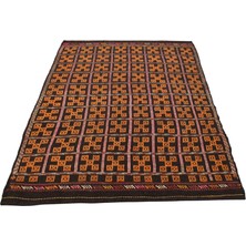 Kilim Antik El Dokuması Yün Cecim Karapınar Yörük Kilimi 0107 - Yeni - Çok Renkli