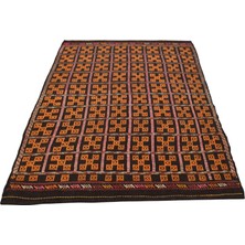 Kilim Antik El Dokuması Yün Cecim Karapınar Yörük Kilimi 0107 - Yeni - Çok Renkli