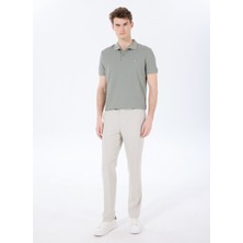 Fabrika Normal Bel Normal Paça Gri Erkek Chino Pantolon F5SM-PNT 2725