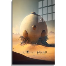 Marsilyan Space/uzay Yapay Zeka Özel Tasarım Cam Tablo Ofis, Mutfak Çocuk Odası, Salon 215