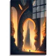 Marsilyan Space/uzay Yapay Zeka Özel Tasarım Cam Tablo Ofis, Mutfak Çocuk Odası, Salon 178