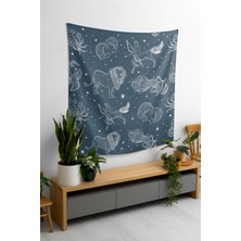 Bohem,yoga, Meditasyon,burçlar ve Mandala Temalı,  Duvar Örtüsü 83