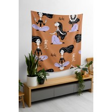 Bohem,yoga, Meditasyon,burçlar ve Mandala Temalı,  Duvar Örtüsü 47