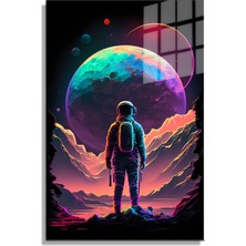 Space/uzay Yapay Zeka Özel Tasarım Cam Tablo Ofis, Mutfak Çocuk Odası, Salon 34