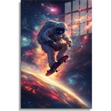 Marsilyan Space/uzay Yapay Zeka Özel Tasarım Cam Tablo Ofis, Mutfak Çocuk Odası, Salon 143