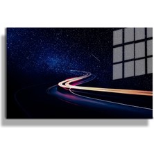 Marsilyan Sanatsal Yapayzeka, Creative Art, 3D Dekoratif Baskı Yatay Cam Tablo 28