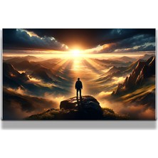 Marsilyan Sanatsal Yapayzeka, Creative Art, 3D Dekoratif Baskı Yatay Cam Tablo 23