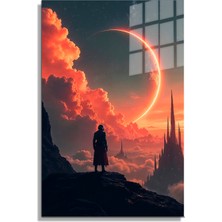 Marsilyan Space/uzay Yapay Zeka Özel Tasarım Cam Tablo Ofis, Mutfak Çocuk Odası, Salon 25