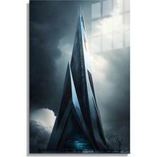 Marsilyan Space/uzay Yapay Zeka Özel Tasarım Cam Tablo Ofis, Mutfak Çocuk Odası, Salon 197