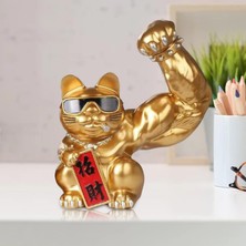 Tahan Büyük Kas Heykelcik Reçine Heykel Fortune Sol El (Yurt Dışından)