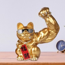 Tahan Büyük Kas Heykelcik Reçine Heykel Fortune Sol El (Yurt Dışından)