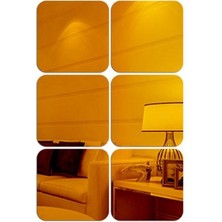 Tahan 6 5." Çıkarılabilir Efekti Akrilik Sticker Çıkartması Odası Dekor #2 15X15 cm Altın (Yurt Dışından)