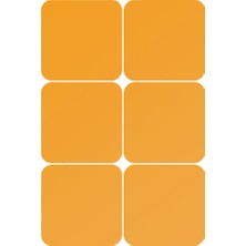 Tahan 6 5." Çıkarılabilir Efekti Akrilik Sticker Çıkartması Odası Dekor #2 15X15 cm Altın (Yurt Dışından)