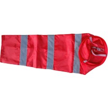 Tahan Açı Çiftliği Için Windsock Rüzgar Ölçümü Çorap Çantası Kırmızı 100CM (Yurt Dışından)