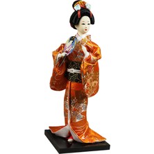 Japon Geyşa 9" Oryantal Kimono Raf Üstü Üstü C (Yurt Dışından)