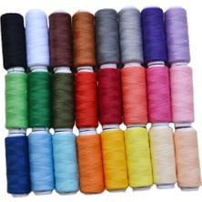 Tahan 24PCS Polyester Dikiş Iplikleri 24 Renk 200 Metre Her Makaralar El ve Makine Dikiş Için Dikiş (Yurt Dışından)