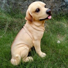 Labrador Figürleri Heykelleri Mini Reçine Zanaat Minyatür (Yurt Dışından)