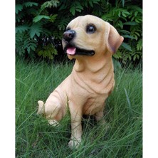 Labrador Figürleri Heykelleri Mini Reçine Zanaat Minyatür (Yurt Dışından)
