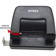 Norex Metal Delgeç 25 Sayfa Kapasiteli Siyah UH103