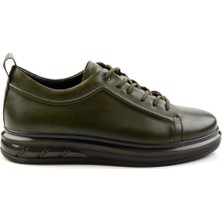 Bambi Haki Leather Erkek Casual Ayakkabı E01398300243