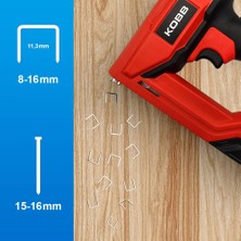KOBB KBZ200B 8-16 mm Zımba ve 15-16 mm Profesyonel Çivi Çakma Makinesi + 3000 Adet Yedek Zımba ve Çivi