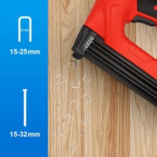 KOBB KBZ90 15-25 mm Zımba ve 15-32 mm Profesyonel Çivi Çakma Makinesi + 3000 Adet Yedek Zımba ve Çivi