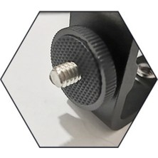 Jikio Tutucu Flaş Braketi Adaptör Braketi Canlı Yayın Selfie Kamera Telefonları Için 1/4 Delikli Metal Üç Pozisyonlu Makine (Yurt Dışından)